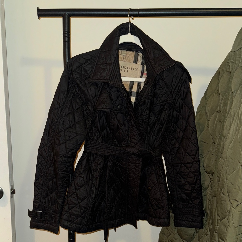 Burberry Black Quilted Utility Jacket